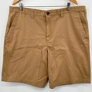 Magellan Outdoors Summerville Mens Khaki Cotton Shorts Size 40W Brown Tan NWT!